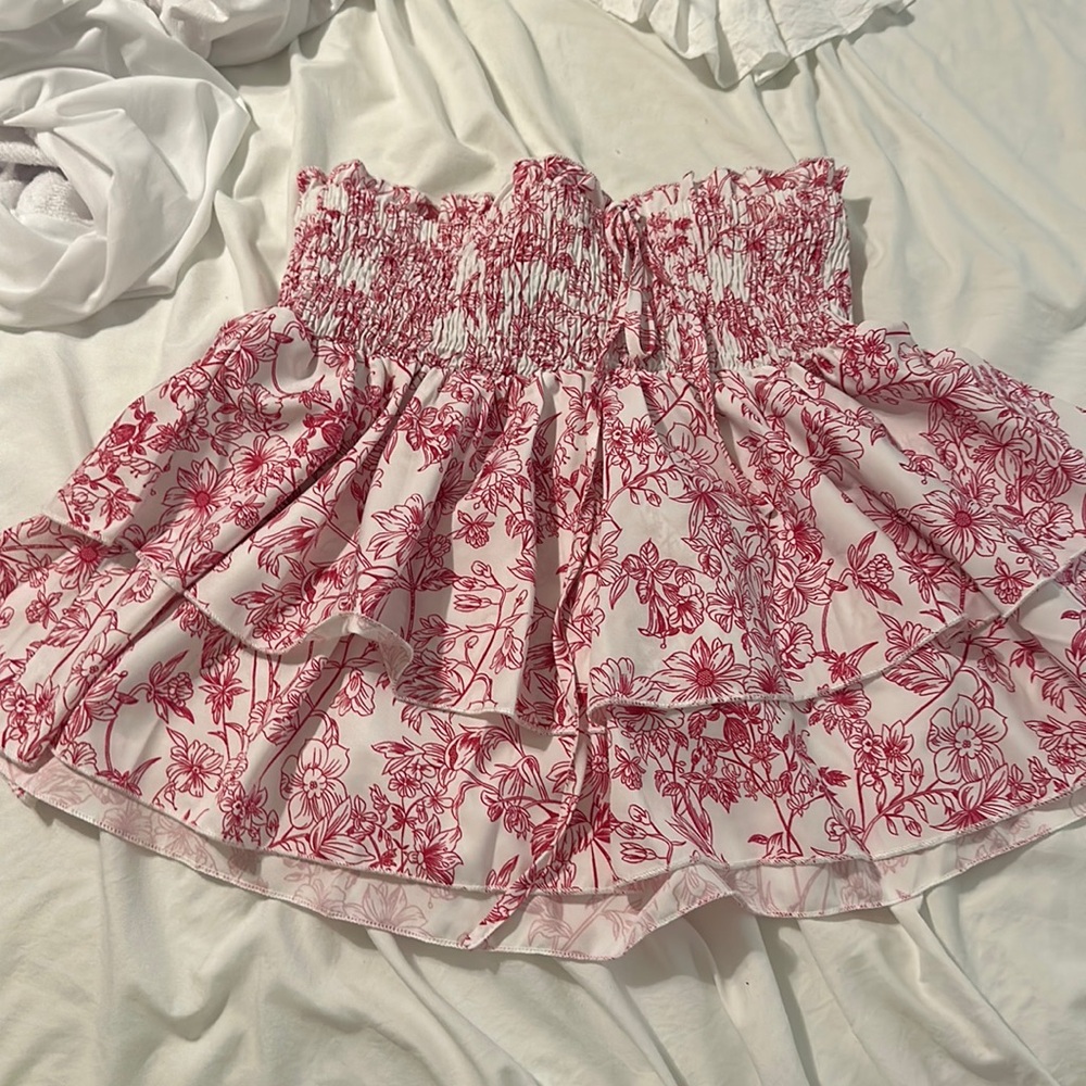 NWOT Pink floral skirt